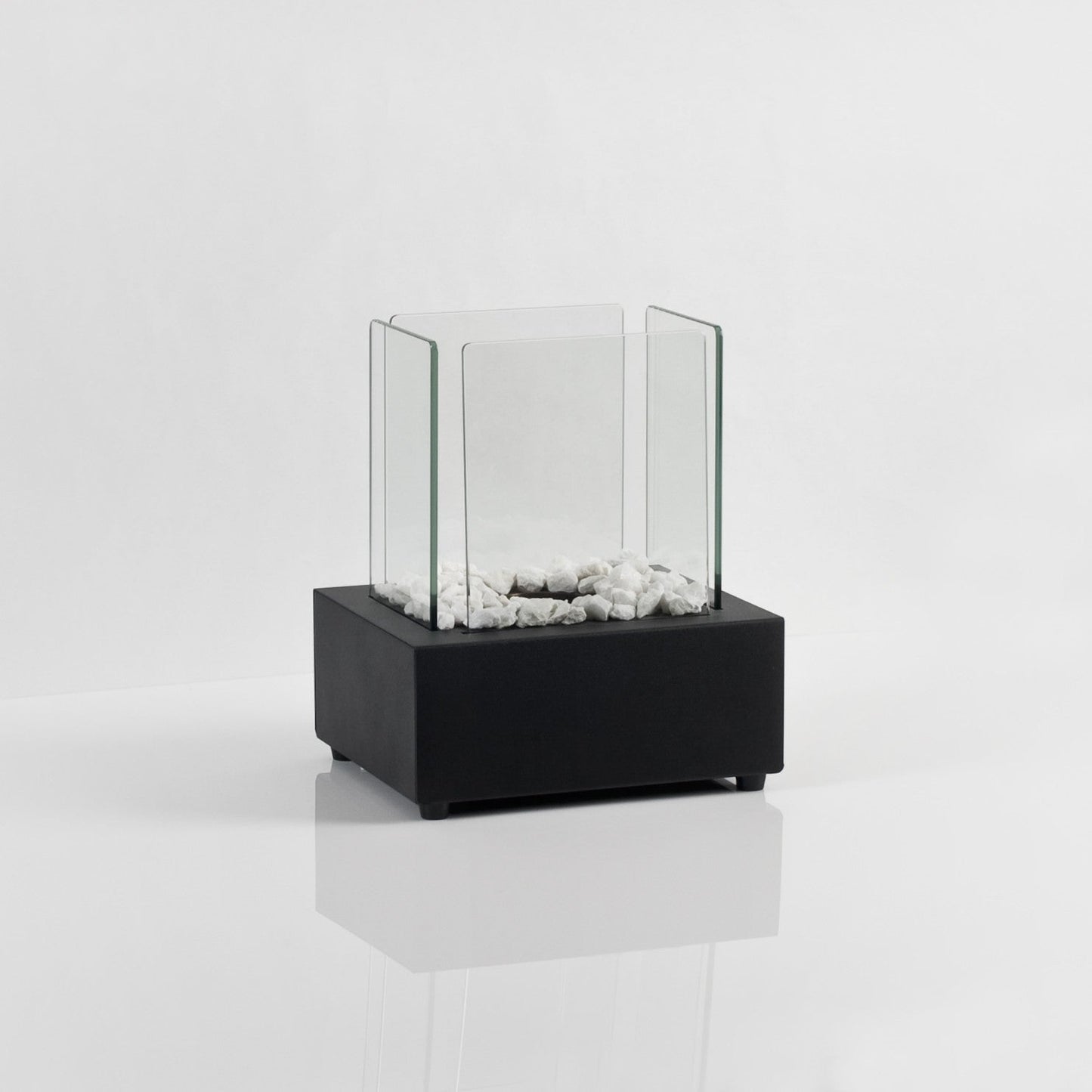 Black Cube Bioethanol Burner Tabletop