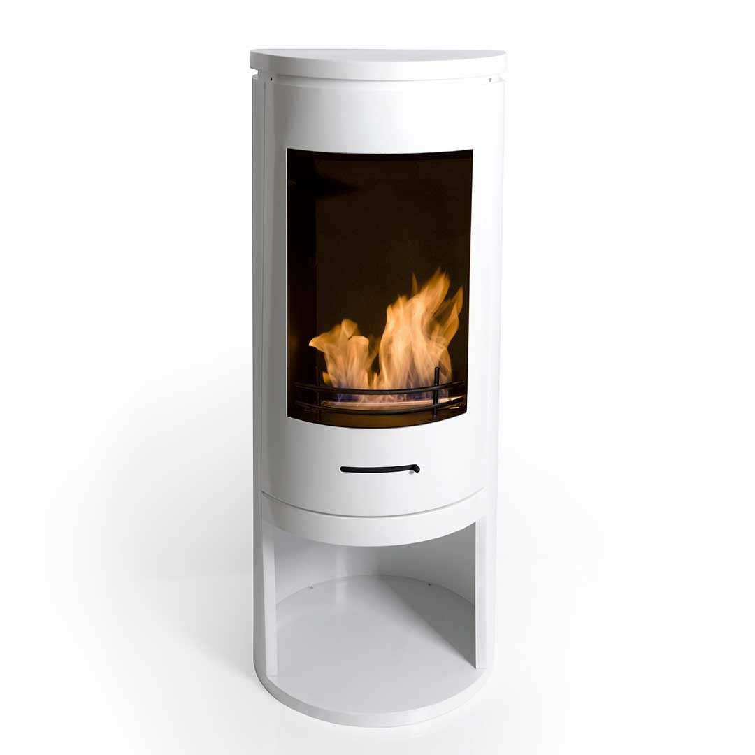 CYLINDER White Modern XL Bioethanol Stove