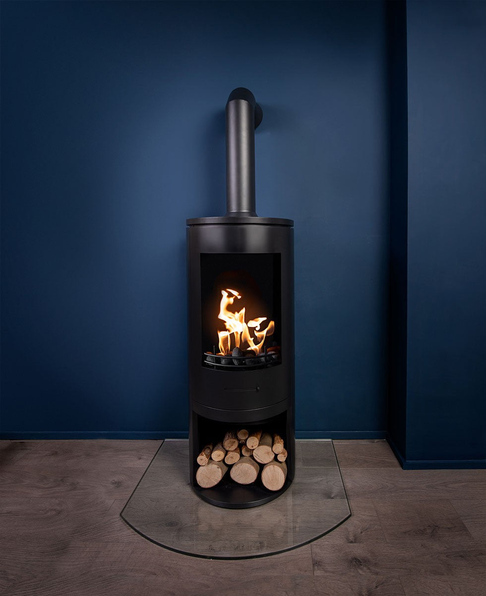 CYLINDER Black Modern XL Bioethanol Stove