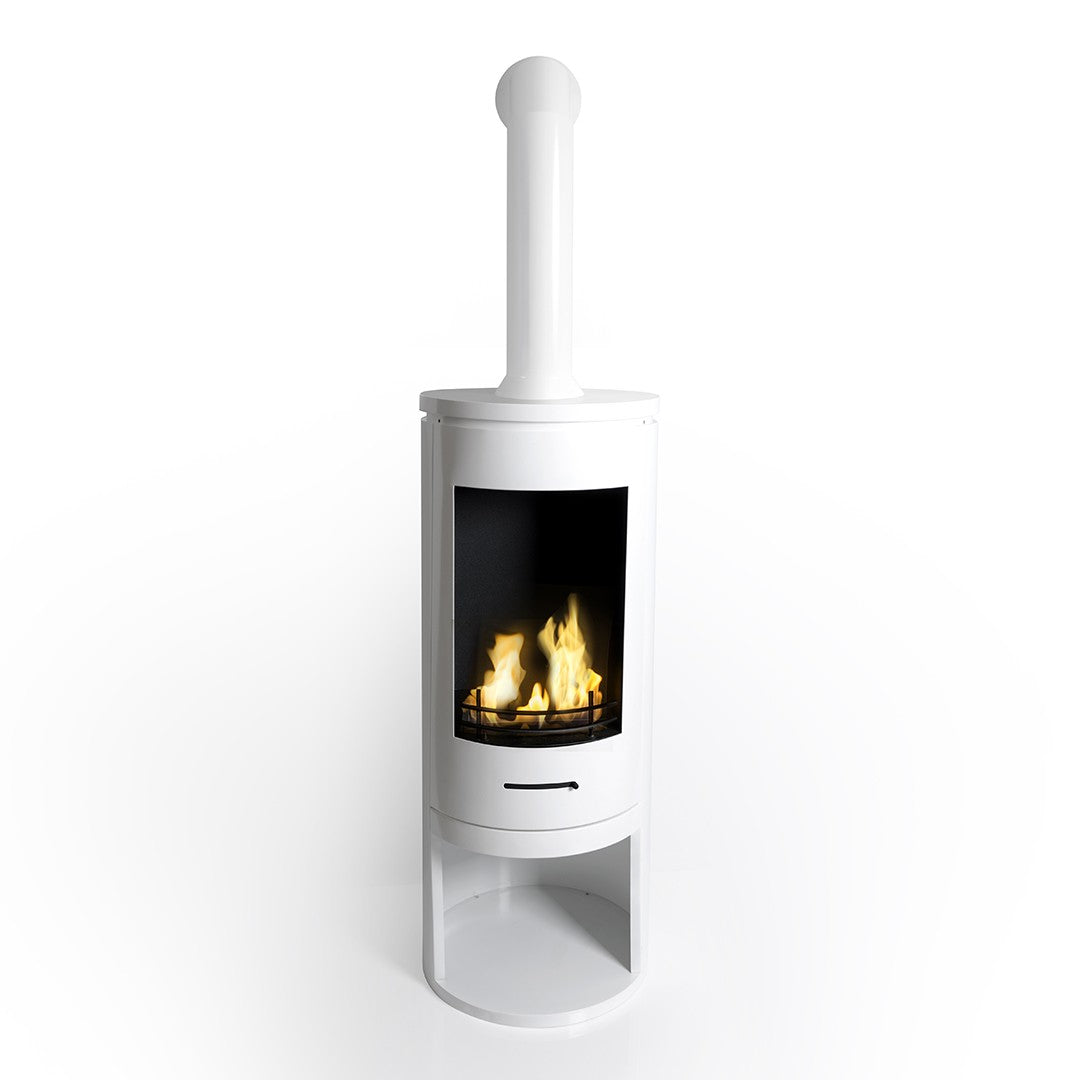 CYLINDER White Modern XL Bioethanol Stove