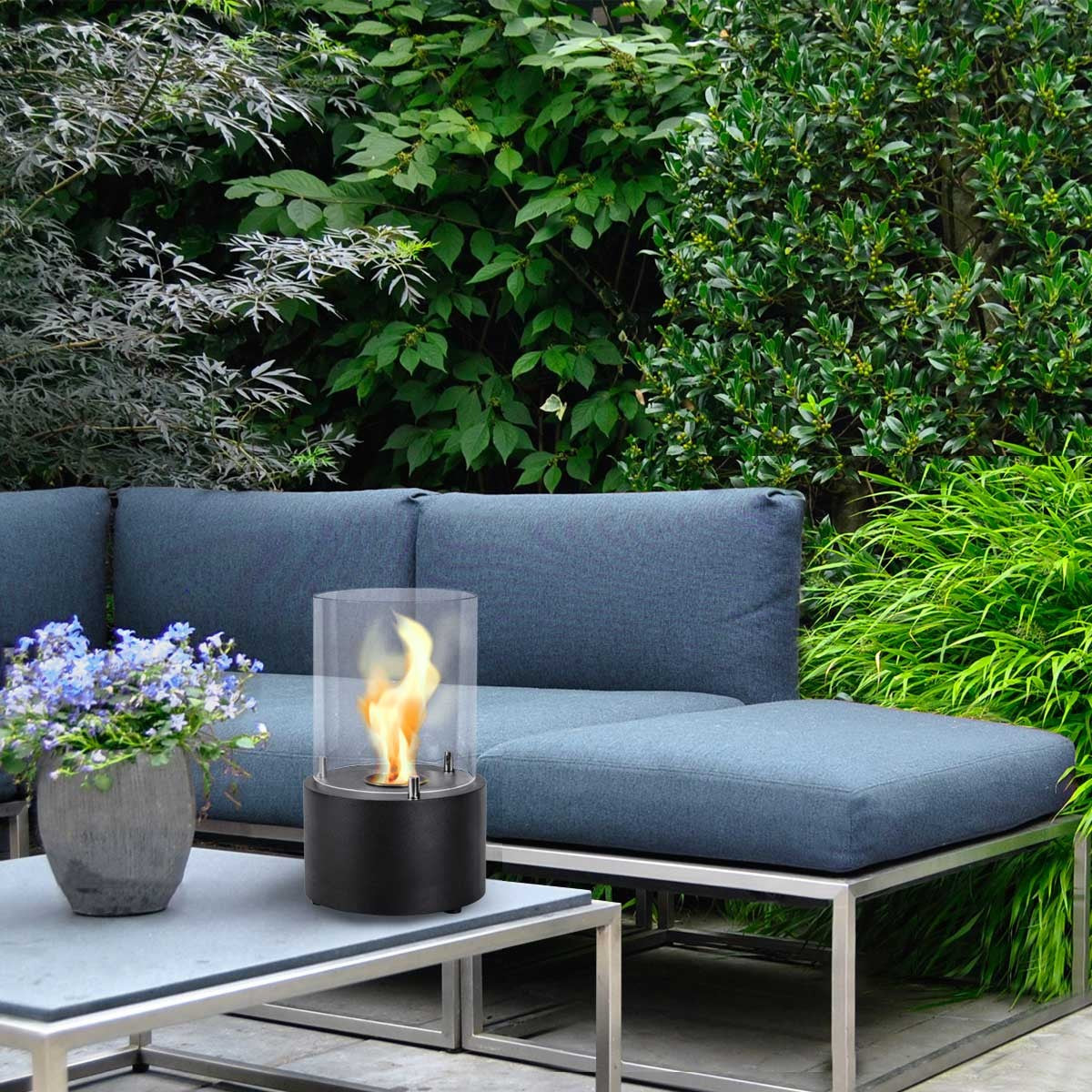 SORRENTO Bioethanol Burner in Black Finish