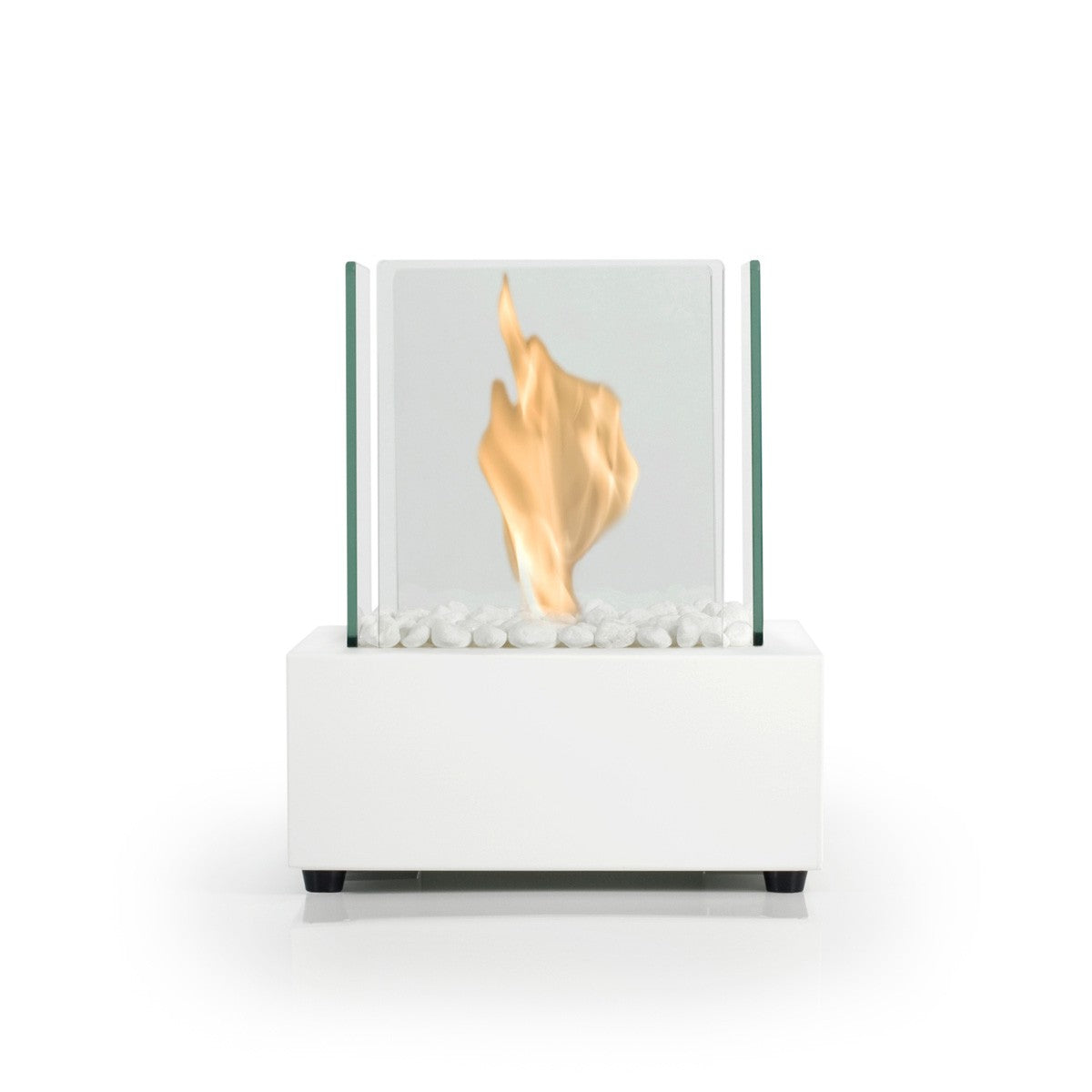 White CUBE Bioethanol Burner Tabletop