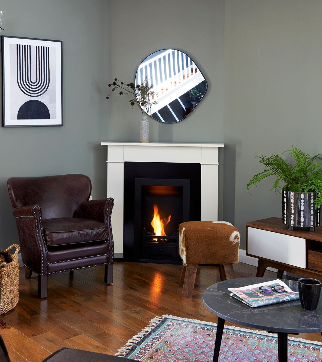 CARRINGTON Traditional Bioethanol Fireplace