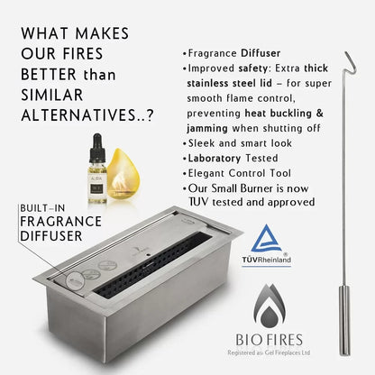 small dimples on the burner lid to use aura oils