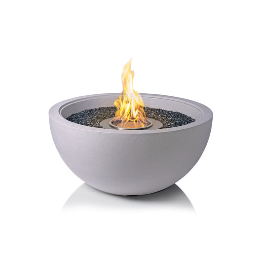 Large Grey Bioethanol Firepit Outdoor Fireplace